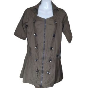 Utility full zip front tunic M